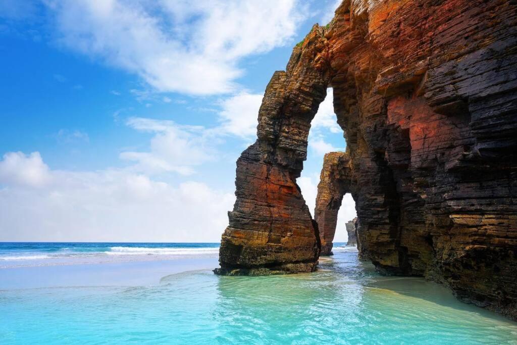Apartamento Playa Catedrales Con Terraza Barreiros Esterno foto